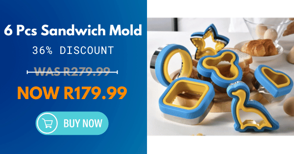 6 Pcs Sandwich Mold