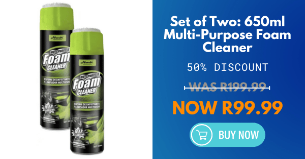 Set of Two: 650ml Multi-Purpose Foam Cleaner