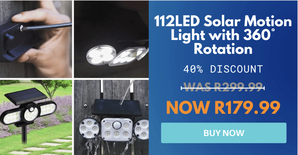 112LED Solar Motion Light with 360° Rotation